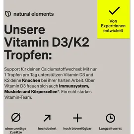 Natural Elements Vitamin D3 + K2 Tropfen 50 ml