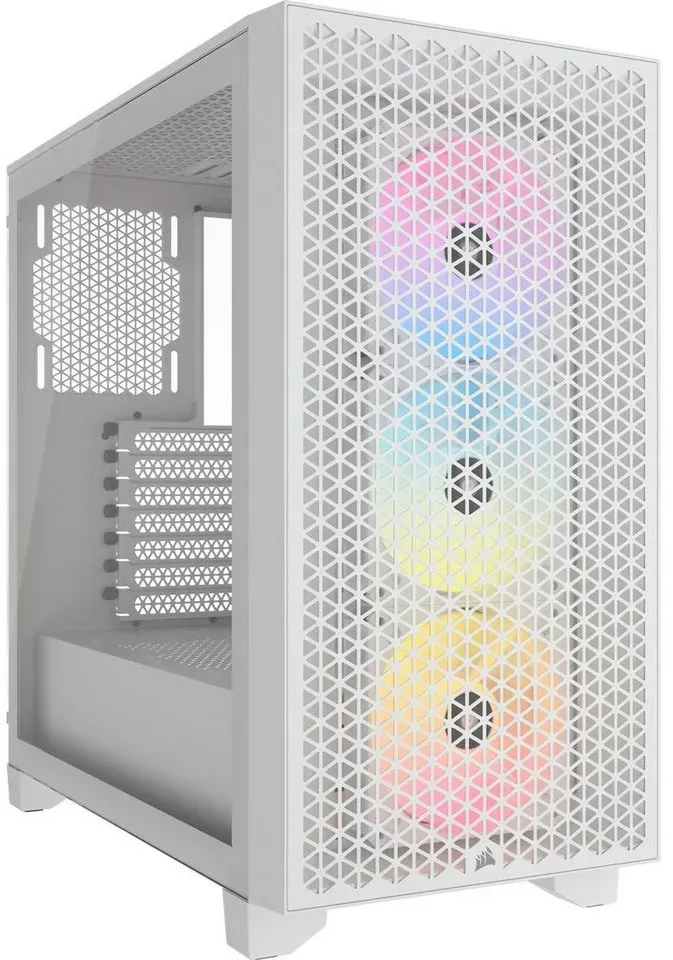 Corsair PC-Gehäuse Corsair 3000D RGB Airflow, Tower-Gehäuse weiß