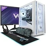 Vibox V-122 Gaming PC Set Komplett • Monitor 23 Zoll • AMD Ryzen 5 5500 4,2GHz • Nvidia RTX 5060 Ti 8GB • 16GB RAM • 1TB NVMe SSD • Windows 11 • WLAN