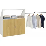 VCM Dacho M 90 x 50 x 100 cm Braun/Weiß