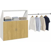 VCM Dacho M 90 x 50 x 100 cm Braun/Weiß