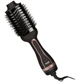 Jocca – 4-in-1-Haartrocknerbürste | Trockner, Lockenwickler, Glätteisen und Volumengeber | Ovales Design mit 3 Heizstufen | Keramikbeschichtung | 1200-1300W | 360°-Kabel