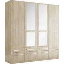 Priess Wäscheschrank Barcelona 185 x 193 x 54 cm Braun/Beige