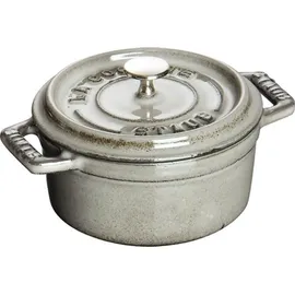 Staub Cocotte 22 cm rund graphitgrau