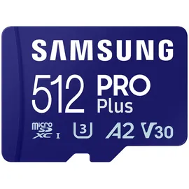 Samsung PRO Plus 512 GB microSDXC-Speicherkarte (2023) mit USB-Adapter