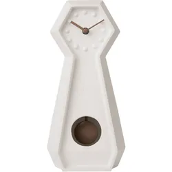 Tischuhr Pendeluhr modern Keramik - Karlsson Modell: KA5887WH