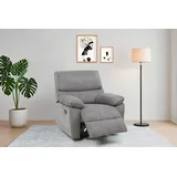 Home Affaire Relaxsessel »LANNOY, TV-Sessel, elektr. o. manuelle Relaxfunktion, USB A/C,« Sessel mit Liegefunktion 105°-150°, Federkernpolsterung, grau