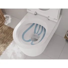 Hansgrohe EluPura S Wand-WC mit WC-Sitz Weiß spülrandlos