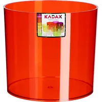 Kadax Blumentopf aus Kunststoff, Topf, rund, transparent, 13 cm,