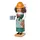 KWO Nussknacker Wirtin mit Brezel Holz 10 x 27 x 13 cm
