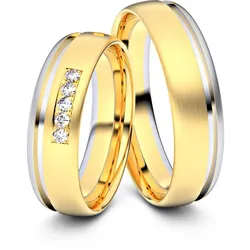 Trauringe Halle 585er Gelb-/Weiflgold - 9317