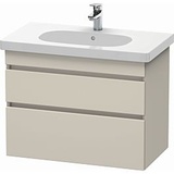 Duravit DuraStyle Waschtisch-Unterschrank DS648409191 80 x 45,3 cm, taupe, 2 Schubkästen, wandhängend