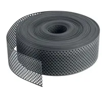 DAPRONA Lüftungsband Traufgitter 60m x 50mm PVC Gerollt Schwarz