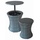 Garden Pleasure Mumbai Gartentisch Ø 45 x 85 cm dunkelgrau
