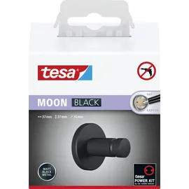Tesa Handtuchhaken MOON schwarz matt, 1 St.