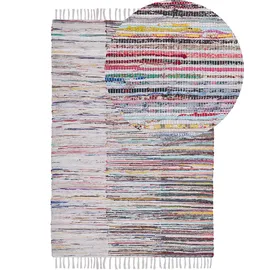 Beliani Mersin Kurzflorteppich 140 x 200 cm Mehrfarbig