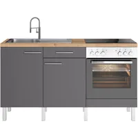 OPTIFIT Küchenzeile Lilly 160 cm schwarz