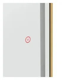 Physa Friseurspiegel mit LED-Beleuchtung extra flach oval Spiegel mit LED-Beleuchtung