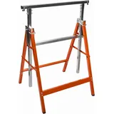 KRAFT&DELE | Arbeitsbock, Werkbankständer, verstellbar, 150kg, Klappbock, Unterstellbock höhenverstellbar, Arbeitshöhe 800-1300 mm, Gerüstbock