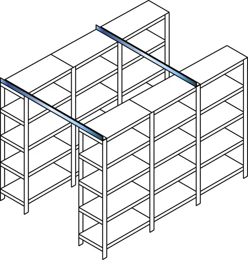 Querverbandset 2, 3000 mm, 40x40x2 mm (HxBxT)