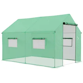 Outsunny Gewächshaus B/H/L: ca. 300x200x200 cm - Gruen
