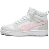 Puma Rebound V6 Mid-Top Sneaker Kinder 04 white/frosty pink/sedate gray 38