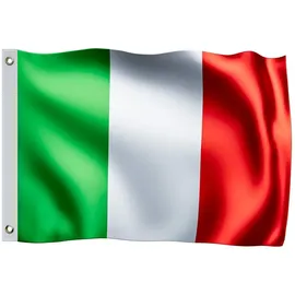 monzana MONZANA® Italien Flagge 150x90cm Italienische Nationalflagge Metallösen strapazierfähig Fahne 100% Polyester Garten Outdoor Indoor Länder doppelt umsäumte Kanten Pflegeleicht