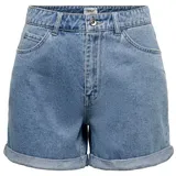 Only Jeansshorts ONLVega (1-tlg) Plain/ohne Details blau S