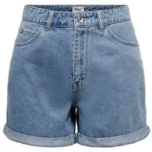 Only Jeansshorts ONLVega (1-tlg) Plain/ohne Details blau S