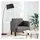 vidaXL Sessel mit Armlehnen Cordstoff 58 x 54 x 58,9 cm Hellgrau mit Rollen