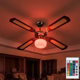 V-Tac Deckenventilator 105 cm Deckenventilator Braun