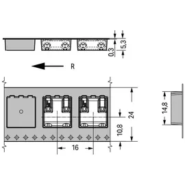 WAGO GmbH Co. KG SMD-Leiterplattenklemme 2060-852/998-404