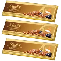 3 x 300g Lindt Trauben Nuss Swiss Premium Schweizer Schokolade