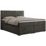MKS Boxbett, PERA 160/200 Dunkelgrau Velvet - H3