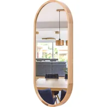stolarnia pika Ovaler Wandspiegel 100 x 48 cm Braun