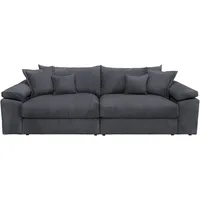 Home affaire Big-Sofa Soft&Cosy XL, Mega Sofa, in Cord, inklusive Kissen grau