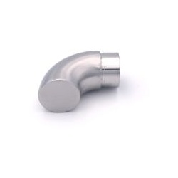 90° Endstück gerader Abschluss für Edelstahlhandlauf 42,4 mm Durchmesser