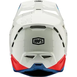 100% Aircraft Composite Trigger Downhill Helm weiss-rot-blau, Größe XL