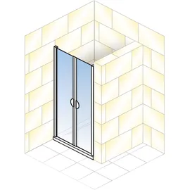 Schulte Sunny Pendeltür Nische 75 x 180 cm alu (232002)