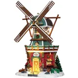 Lemax Stony Brook Windmill Weihnachtsdorf Winterdorf Modellbau Windmühle mit 4,5 V Adapter