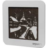 Weigla LED-Bild »Square - Wandbild Seiffen, Weihnachtsdeko«, (1 St.), mit Timer, einseitiges Motiv, braun