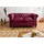 Massivmoebel24 Sofa 2-Sitzer Echtleder 158x82x75 rot CHESTERFIELD #402