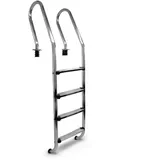 Paradies Pool® Edelstahl V2A Einhänge - Poolleiter Mixto Tiefbecken für eingelassene Becken bis 150 cm Tiefe, Menge: 1