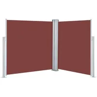 VidaXL Seitenmarkise Ausziehbar Braun 140x600 cm