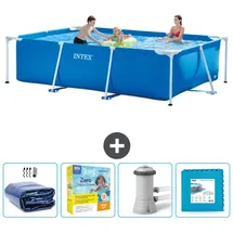 Intex Rahmenschwimmbecken rechteckig - 300x200x75 cm – Zubehör CB9 Blau No Size