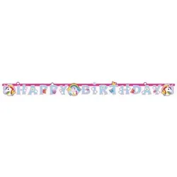 AMSCAN 9902107 Riethmüller® Partykette Einhorn 180 x 15cm