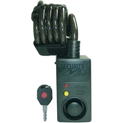 Spiralschloss SECURITY PLUS "SECURITY plus Fahrrad Alarmschloss mit Bewegungsmelder", grün (dunkelgrün), SicherheitsschlösserL:120cm Ø:10mm, L:120cm Ø:10mm