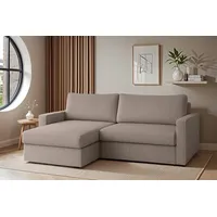 Fun Möbel Ecksofa Sofa mit Schlaffunktion BENDIK Stoff Poso