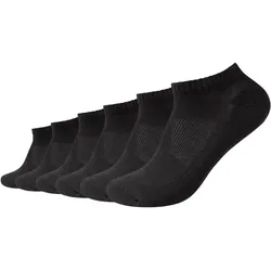 Kurzsocken CAMANO "ca-soft", Herren, Gr. 39-42, schwarz, Baumwollmischung, unifarben, Socken, mit verstärktem Zehenbereich