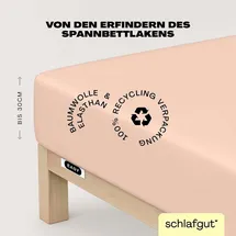 schlafgut Easy Jersey 120 x 200 - 130 x 220 cm red light